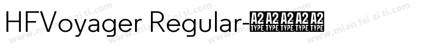 HFVoyager Regular字体转换